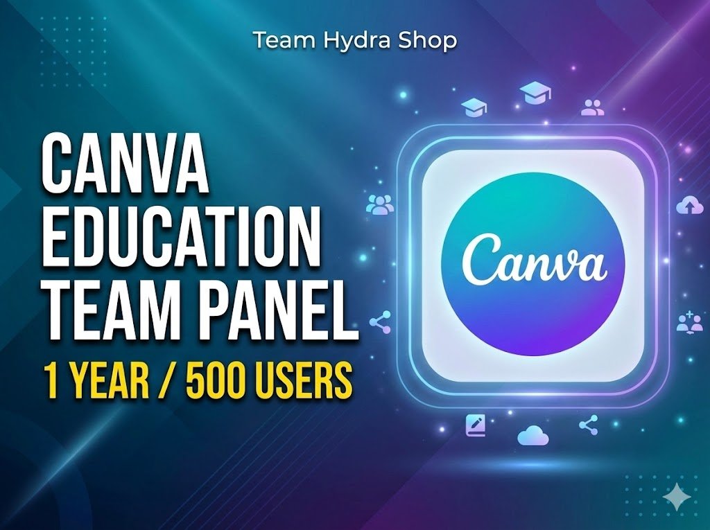Canva Education Team Panel – 500 User Invites (1 Year Admin Access | Email Activation)